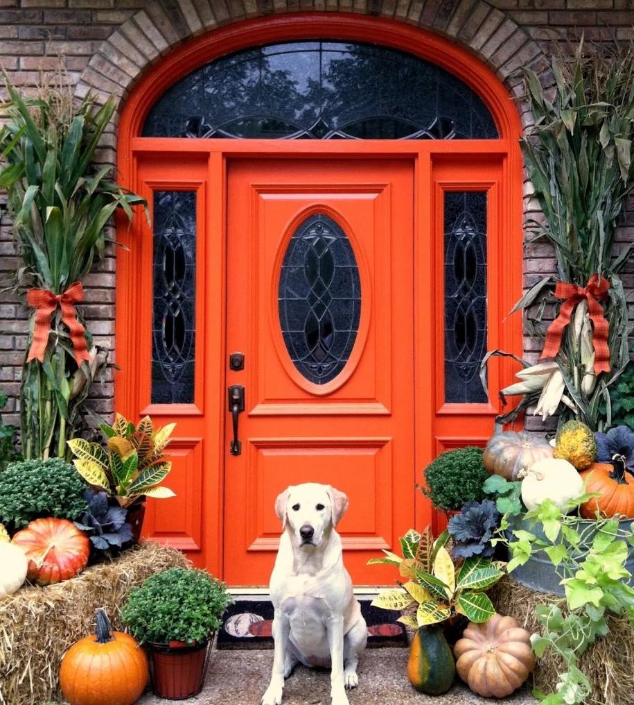 Autumn Entrance door decor