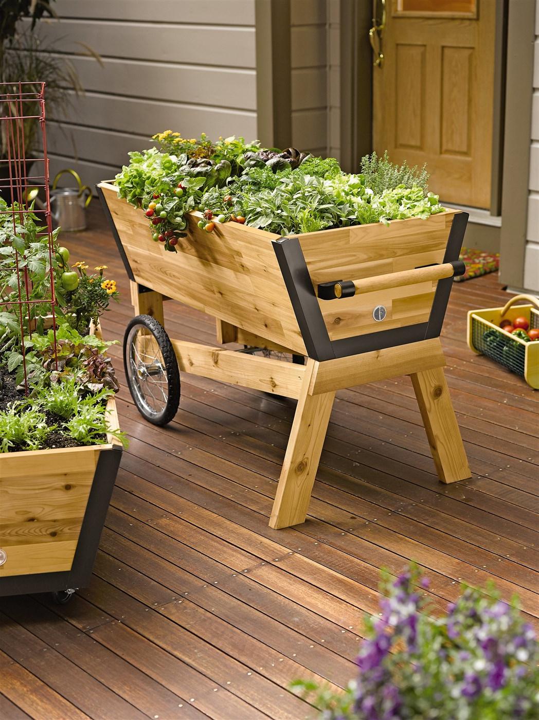 Cart Wooden Plant Ideas