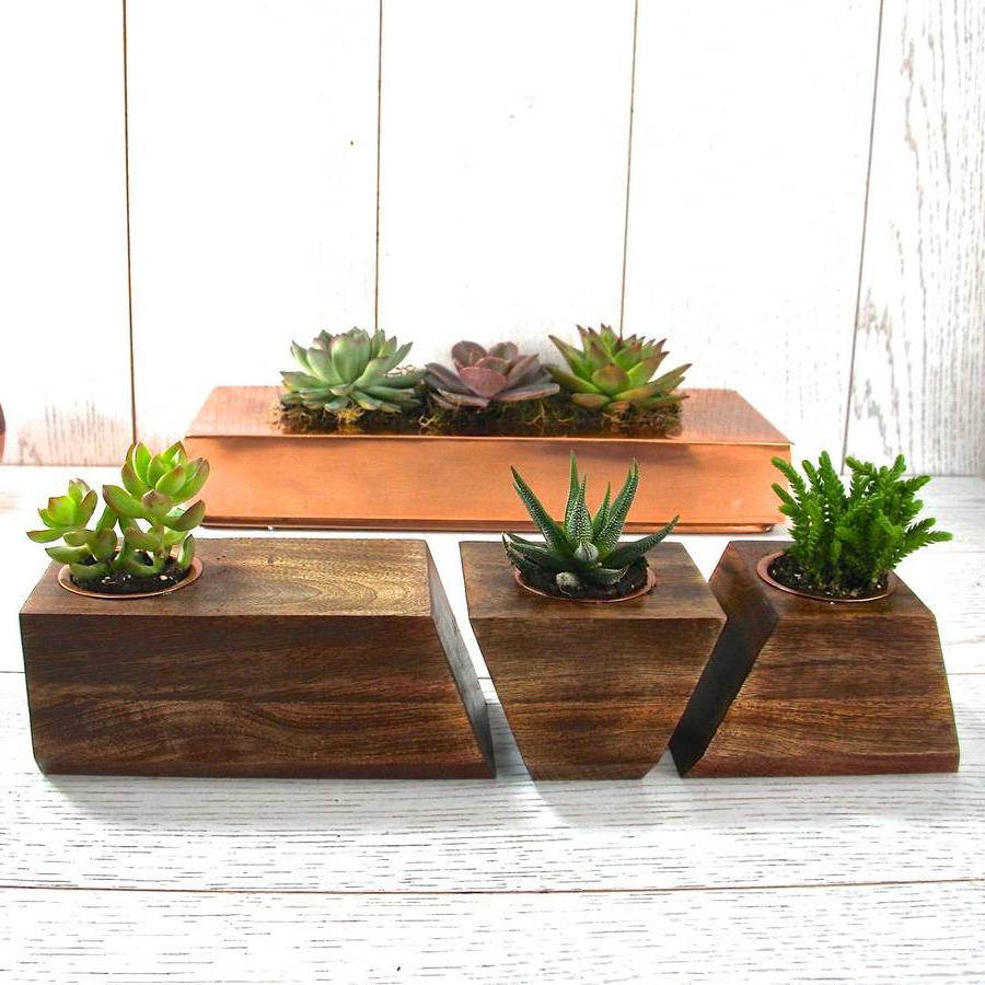 wooden plant stands indoor