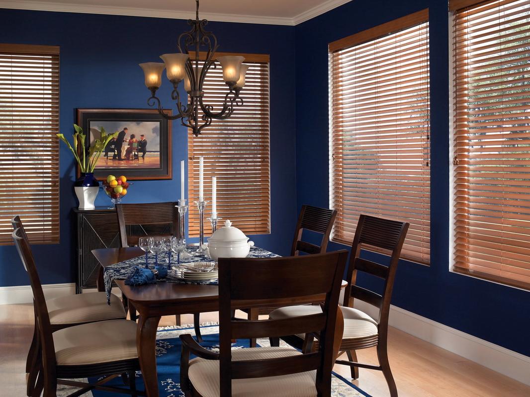 kitchen wooden blinds