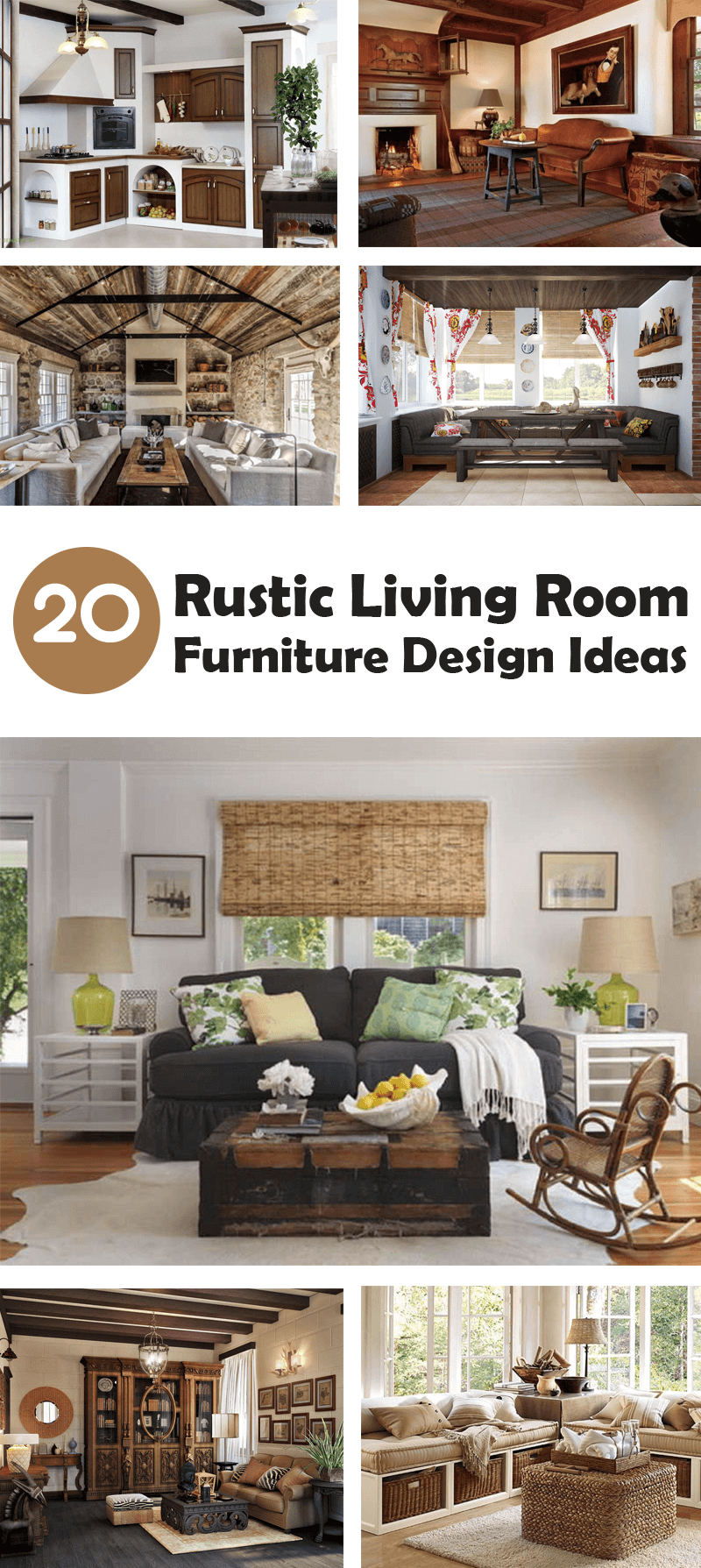 rustic living room furniture design ideas