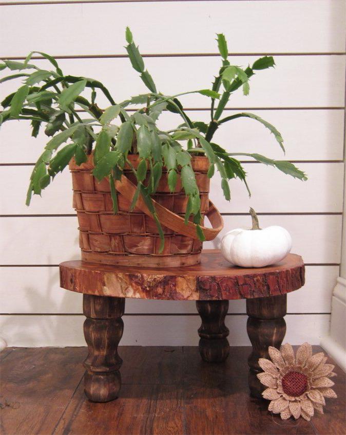 25 Wooden Plant Stands Ideas That You Will Adore - InteriorSherpa