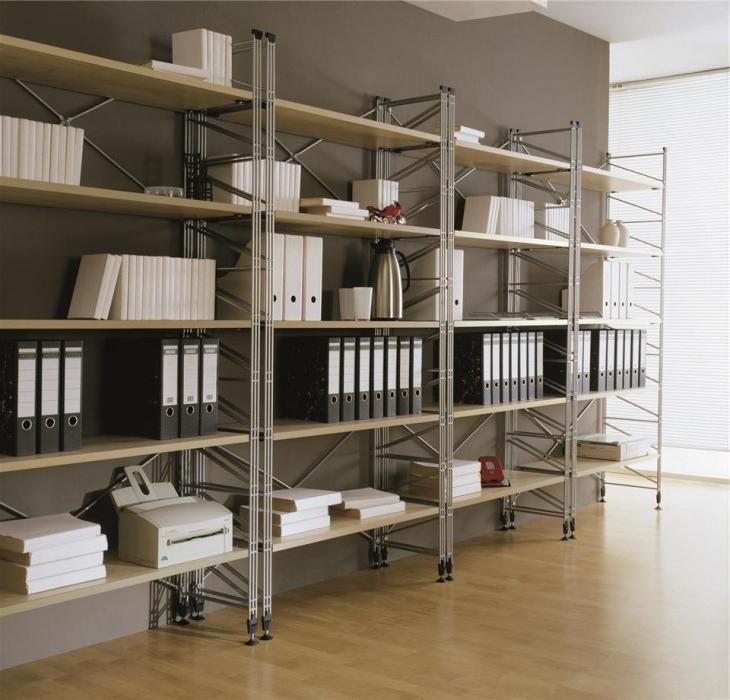 wall shelving ideas for files