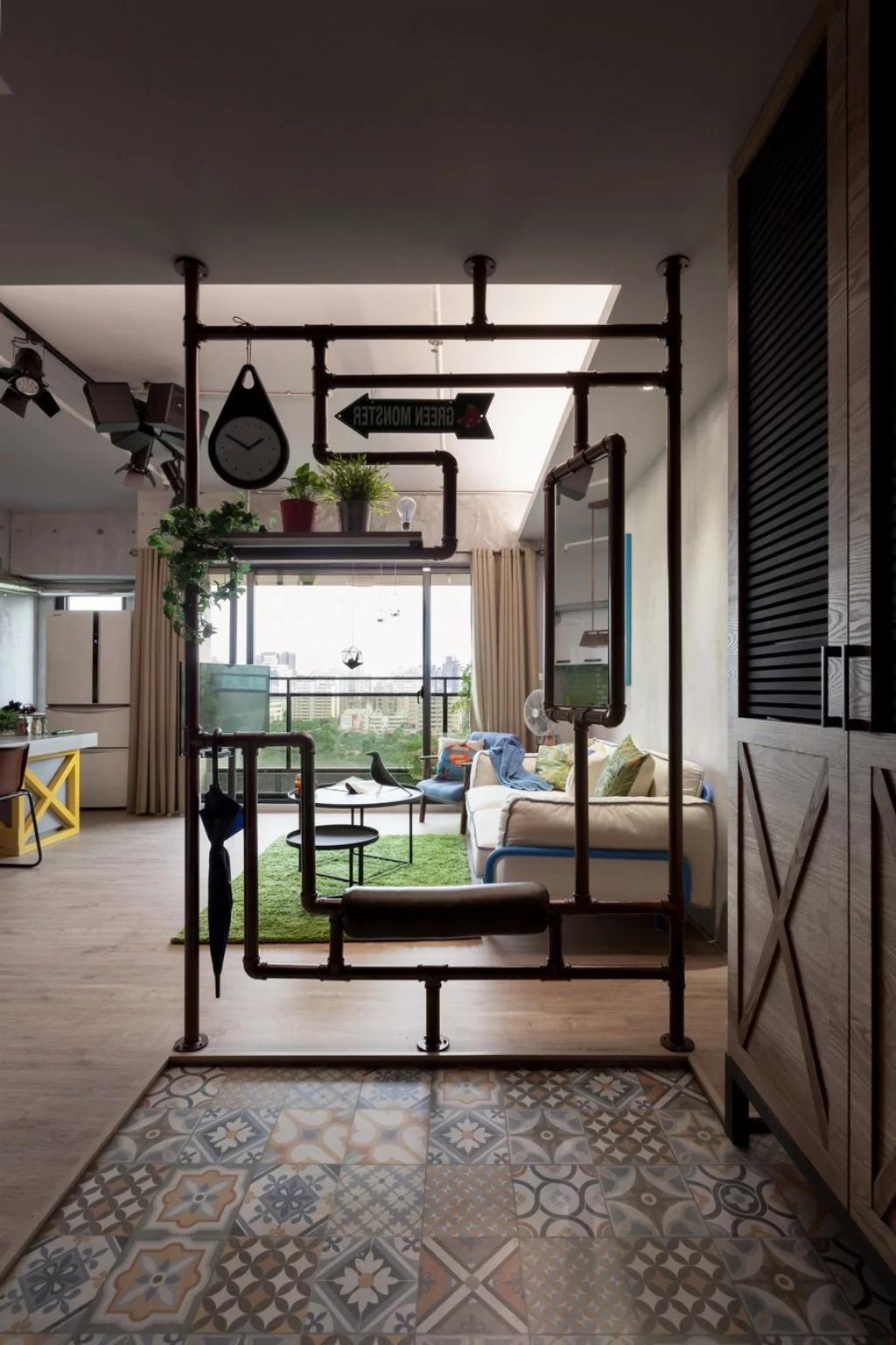 Loft style partition