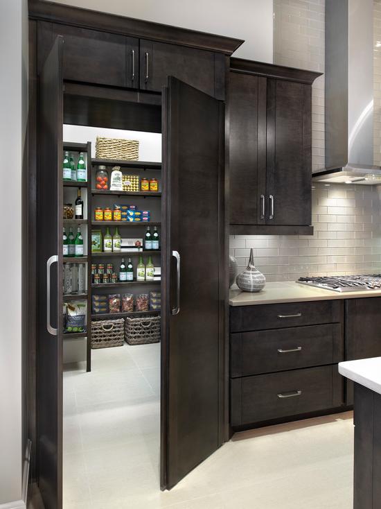 Most practical to arrange a pantry near the kitchen