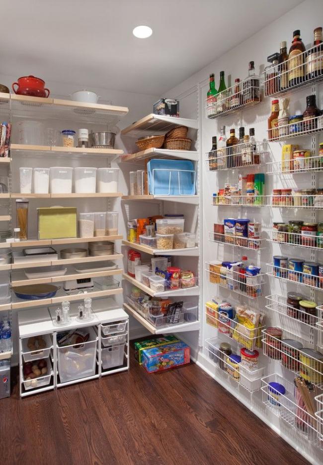 Some basements allow you to build a pantry room in them