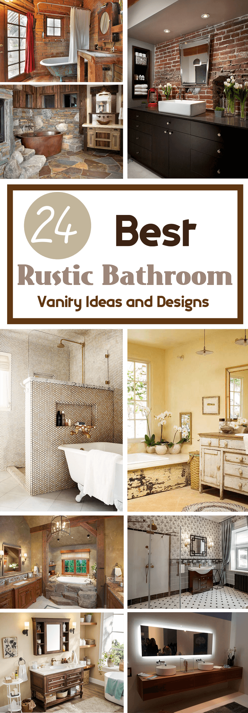 best rustic bathroom vanity ideas and designs