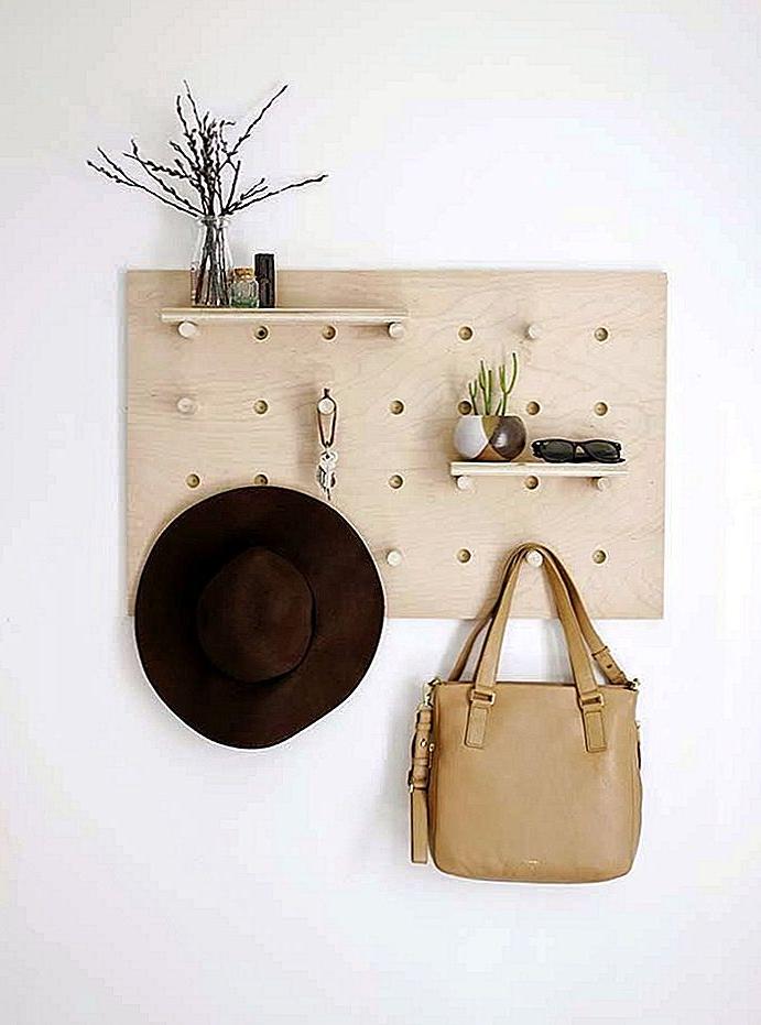 diy pegboard hat rack