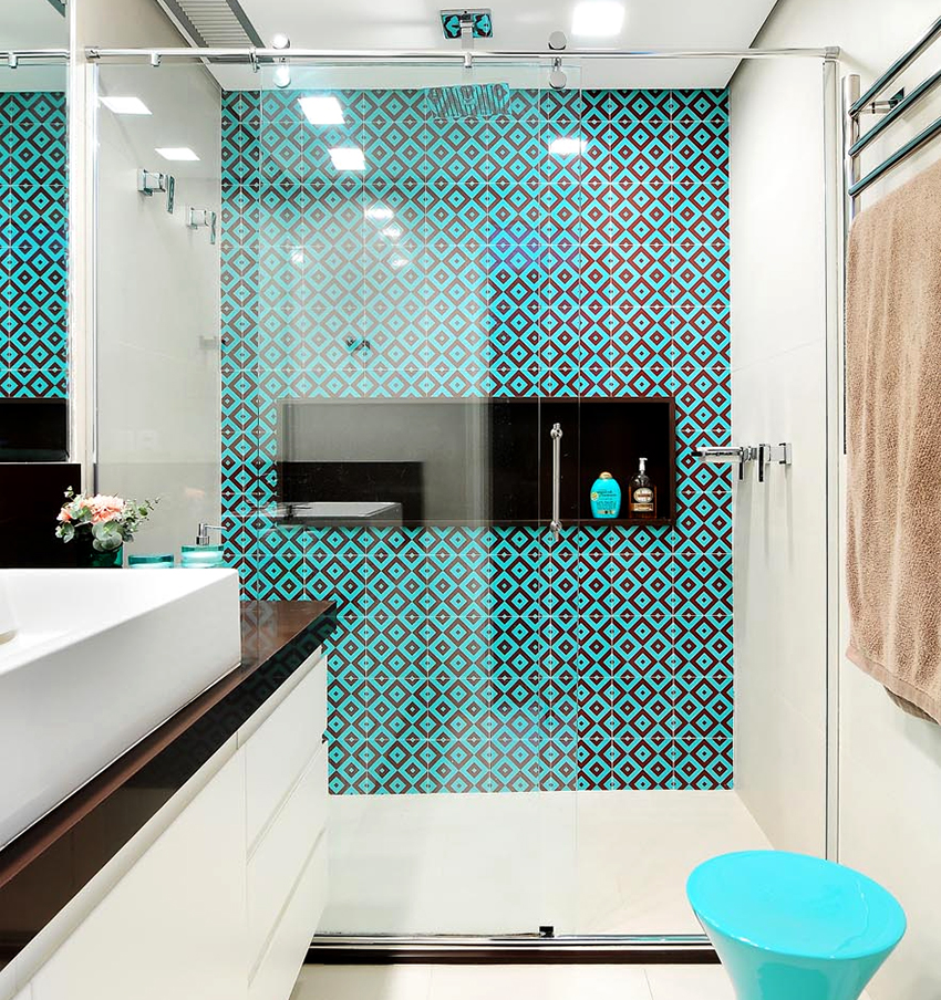 modern glass door for a shower