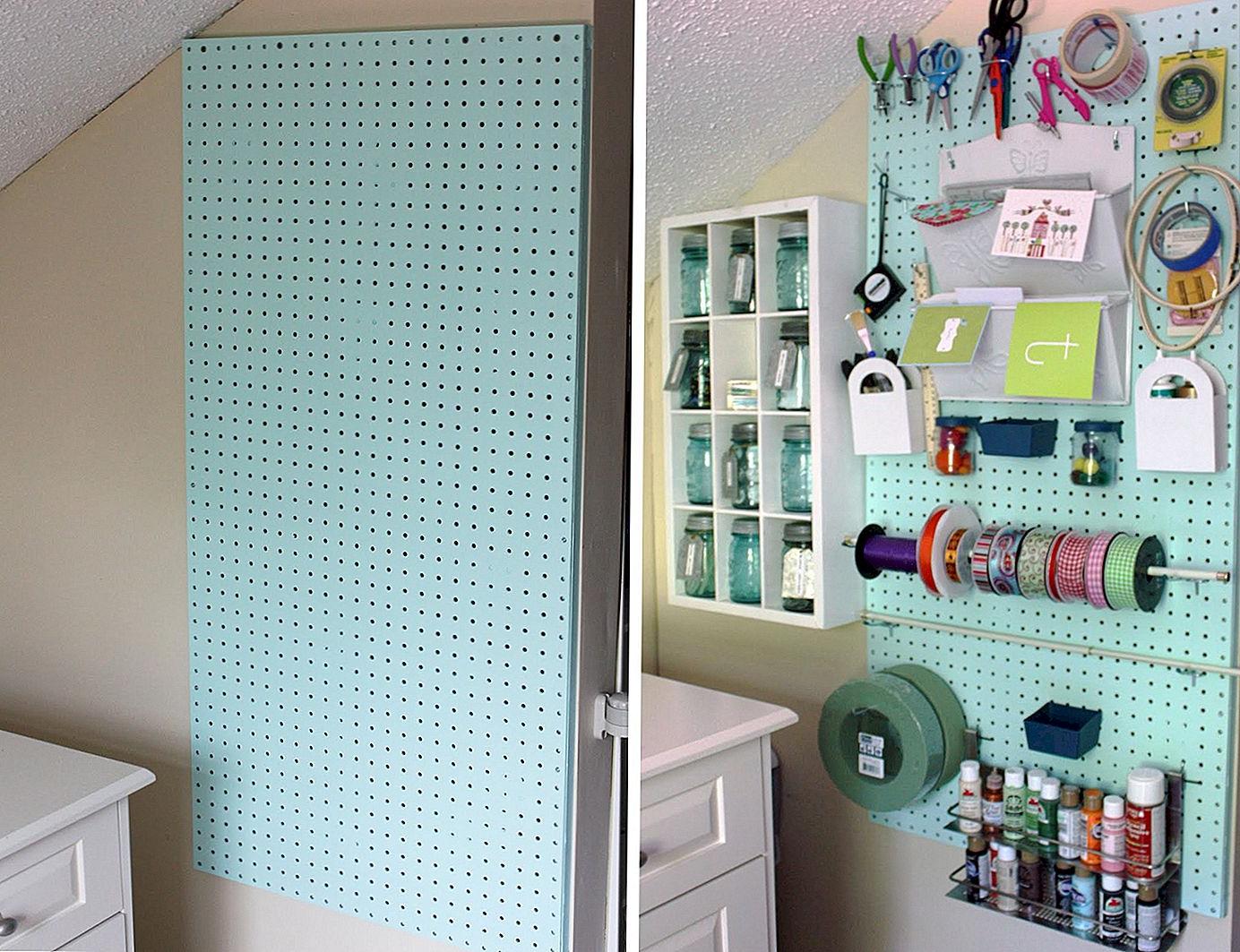 painted pegboard ideas