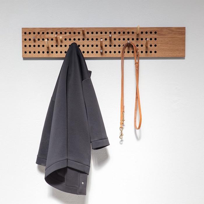 pegboard coat hanging ideas