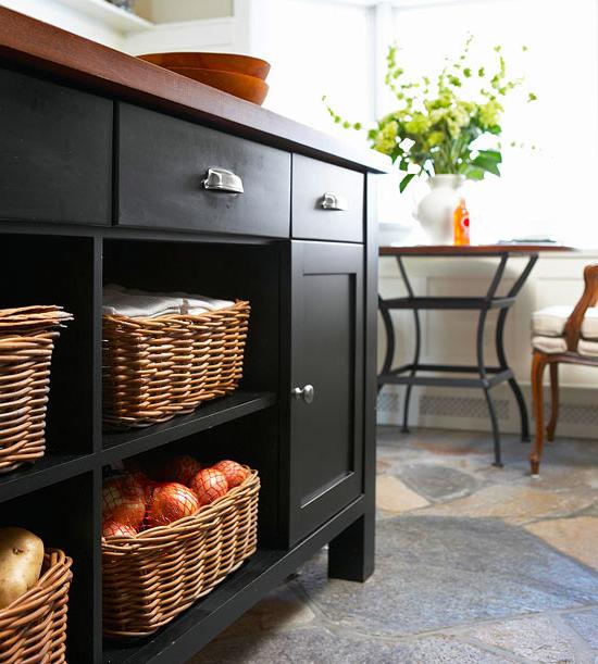 unique kitchen open shelving