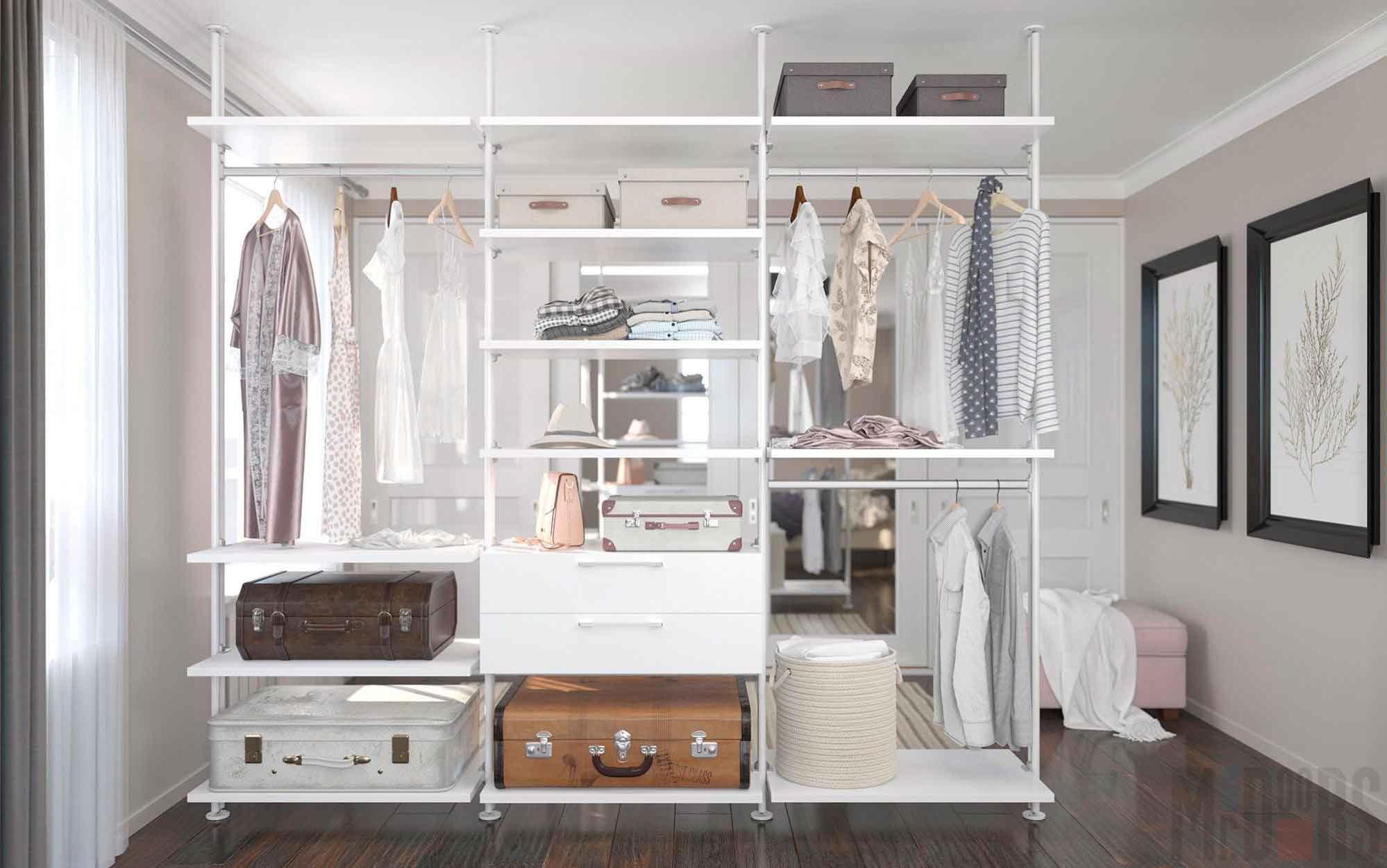 Design of a compact dressing room for a small room