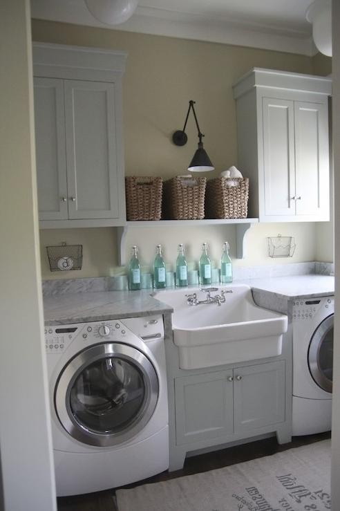 White color is an ideal option for any laundry