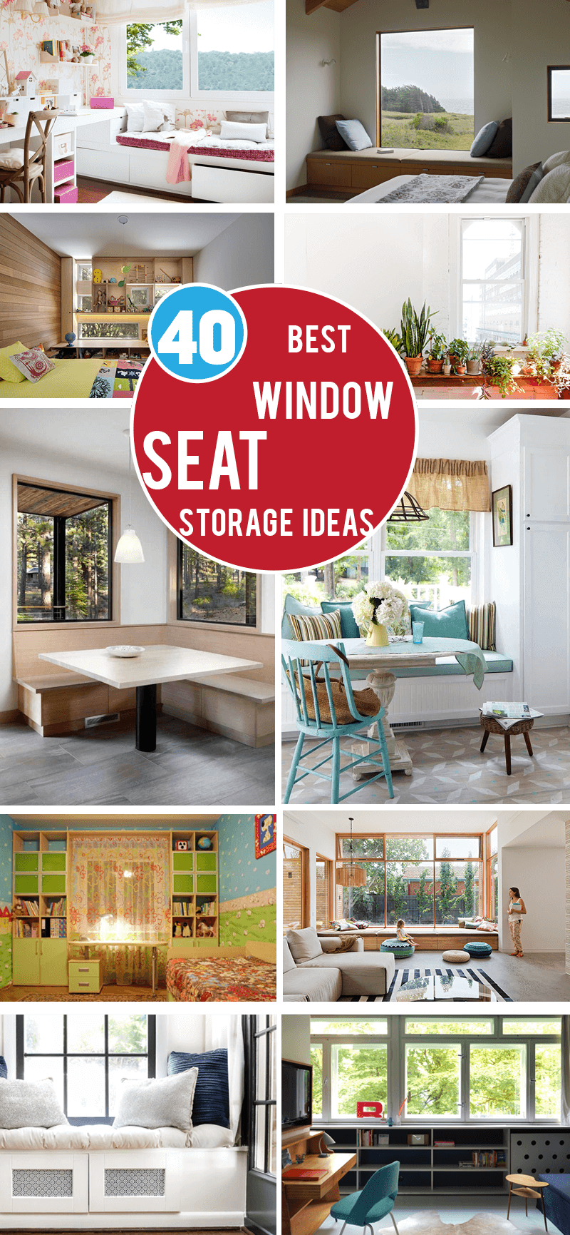 best window seat storage ideas