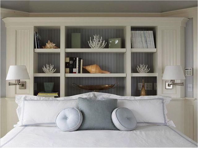 diy headboard ideas with shelves