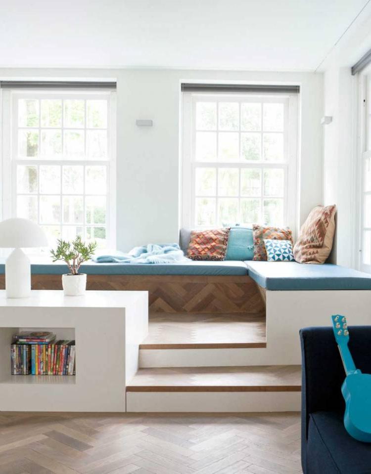 long window seat storage