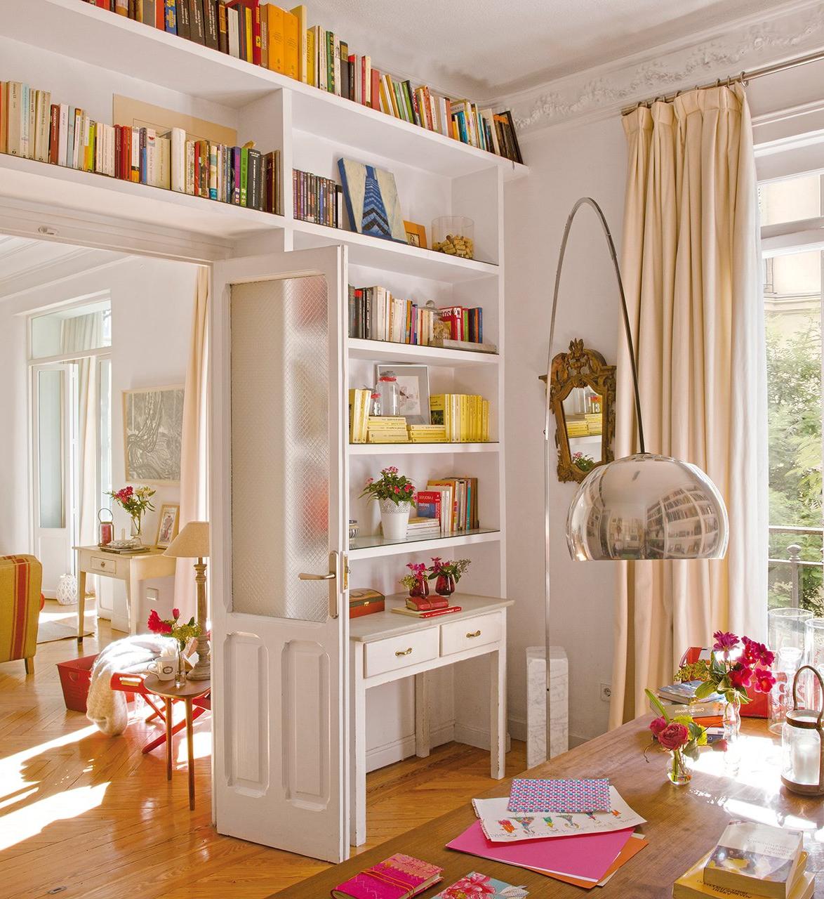 window seat with book storage