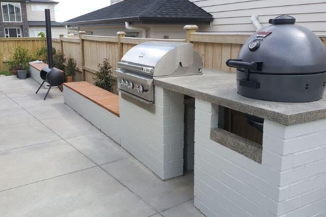 CONCRETE BBQ TABLE