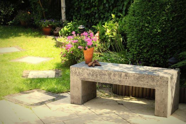 Concrete Garden Bench