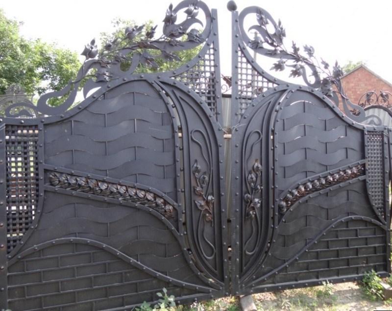 Wrought iron gates