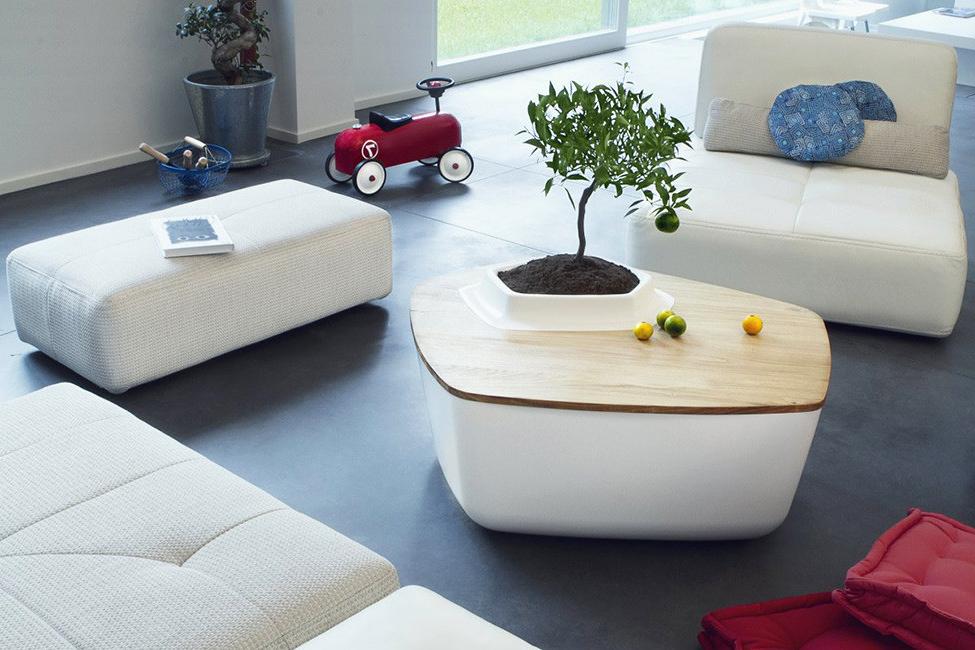 Coffee tables with a pot