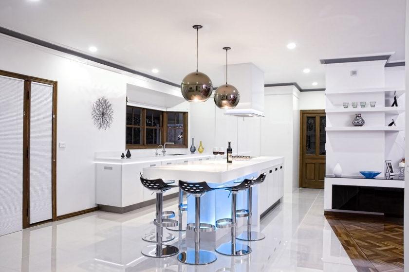 Kitchen lights help lay the foundation for a comfortable meal