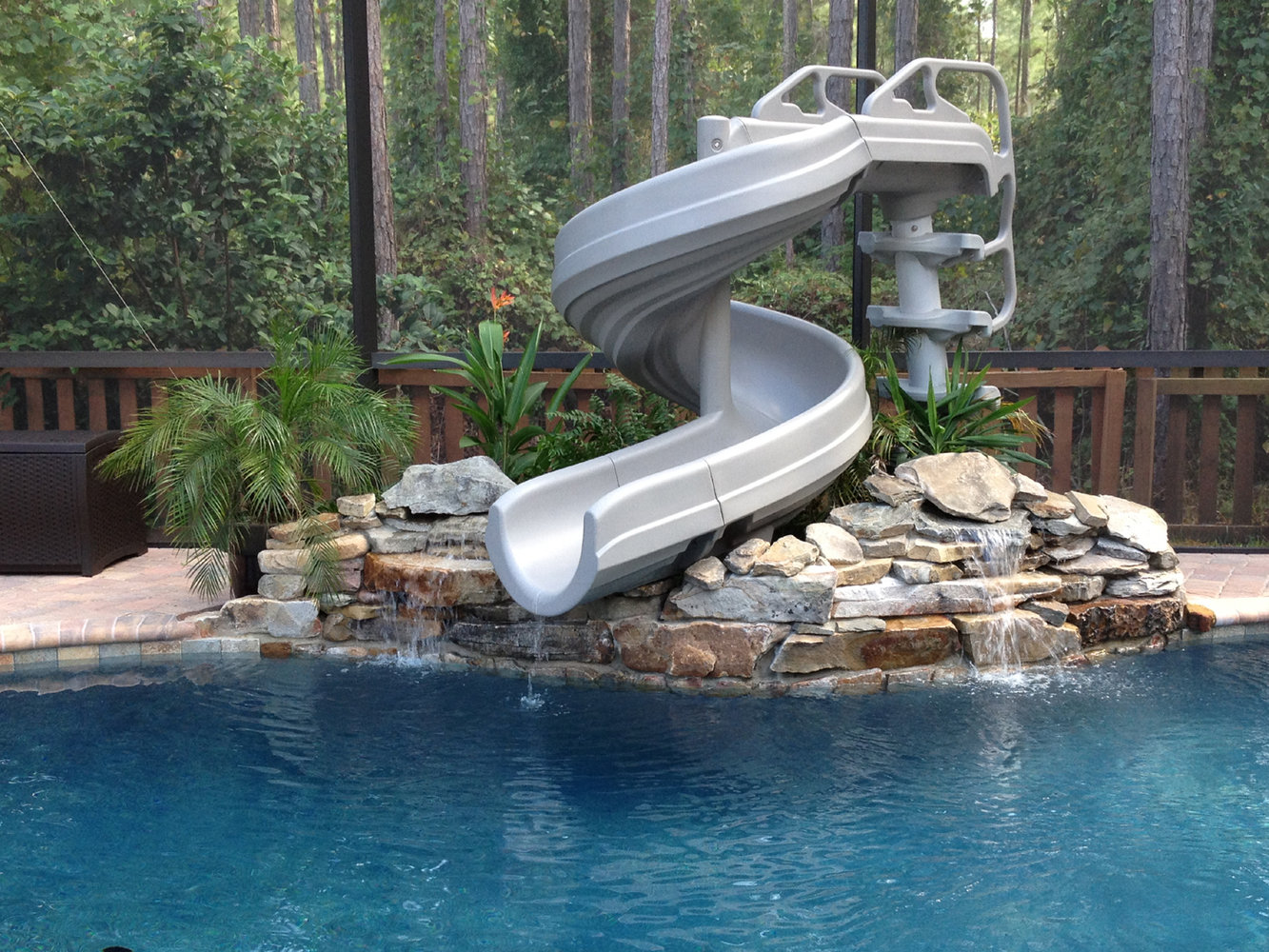 Pool with slides