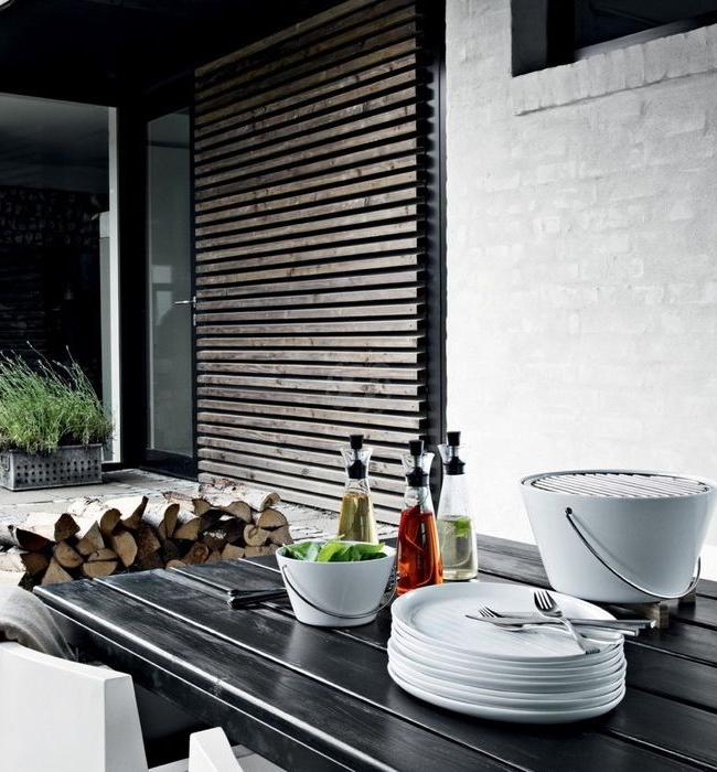 Stylish table barbecue fits beautifully into your interior