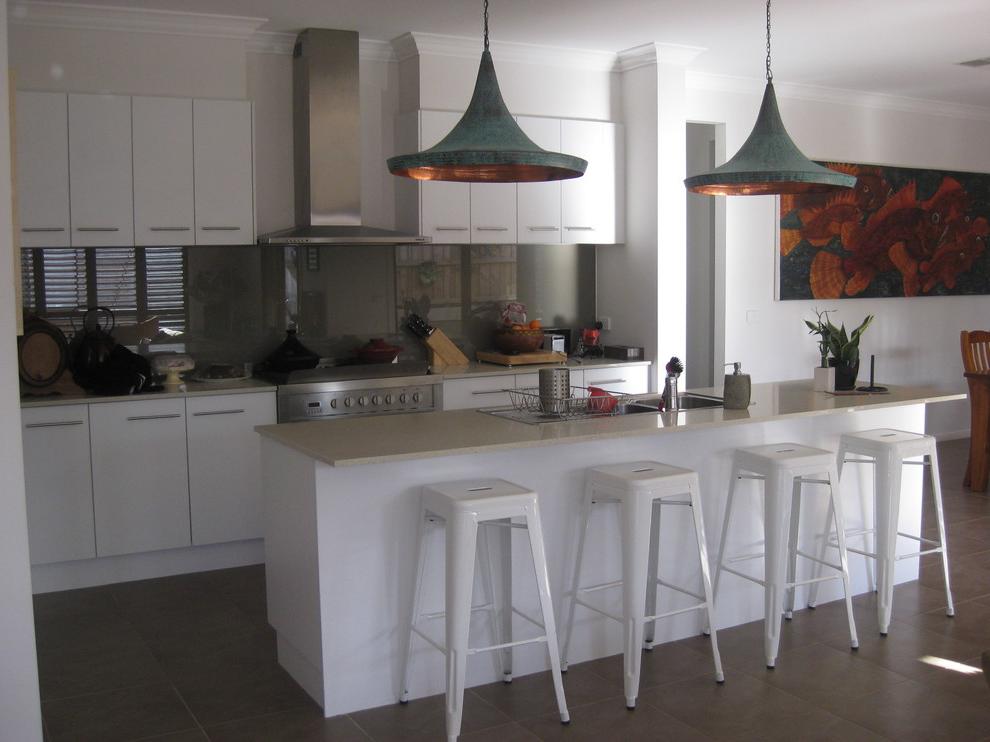 Unique lighting in the kitchen