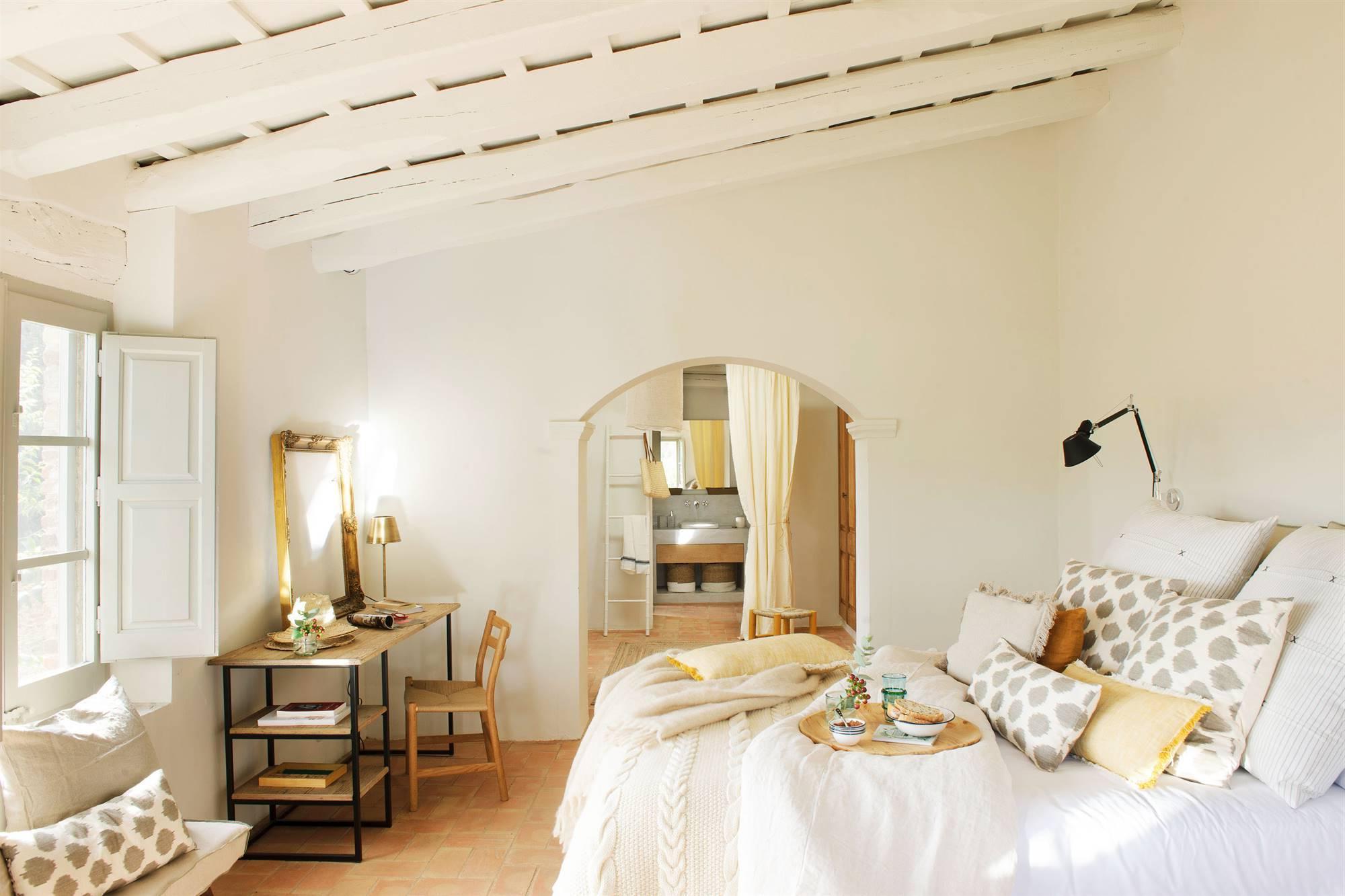 WHITE RUSTIC BEDROOM