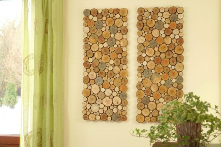 Wall decor ideas from wood cuts