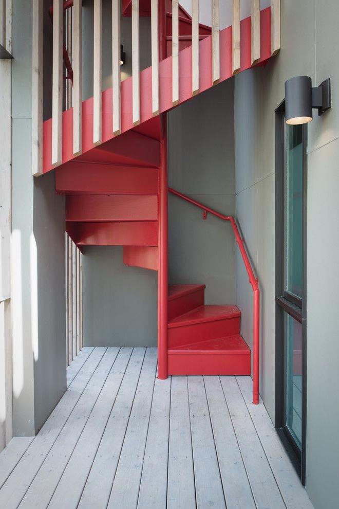 Bright and interesting retro style staircase