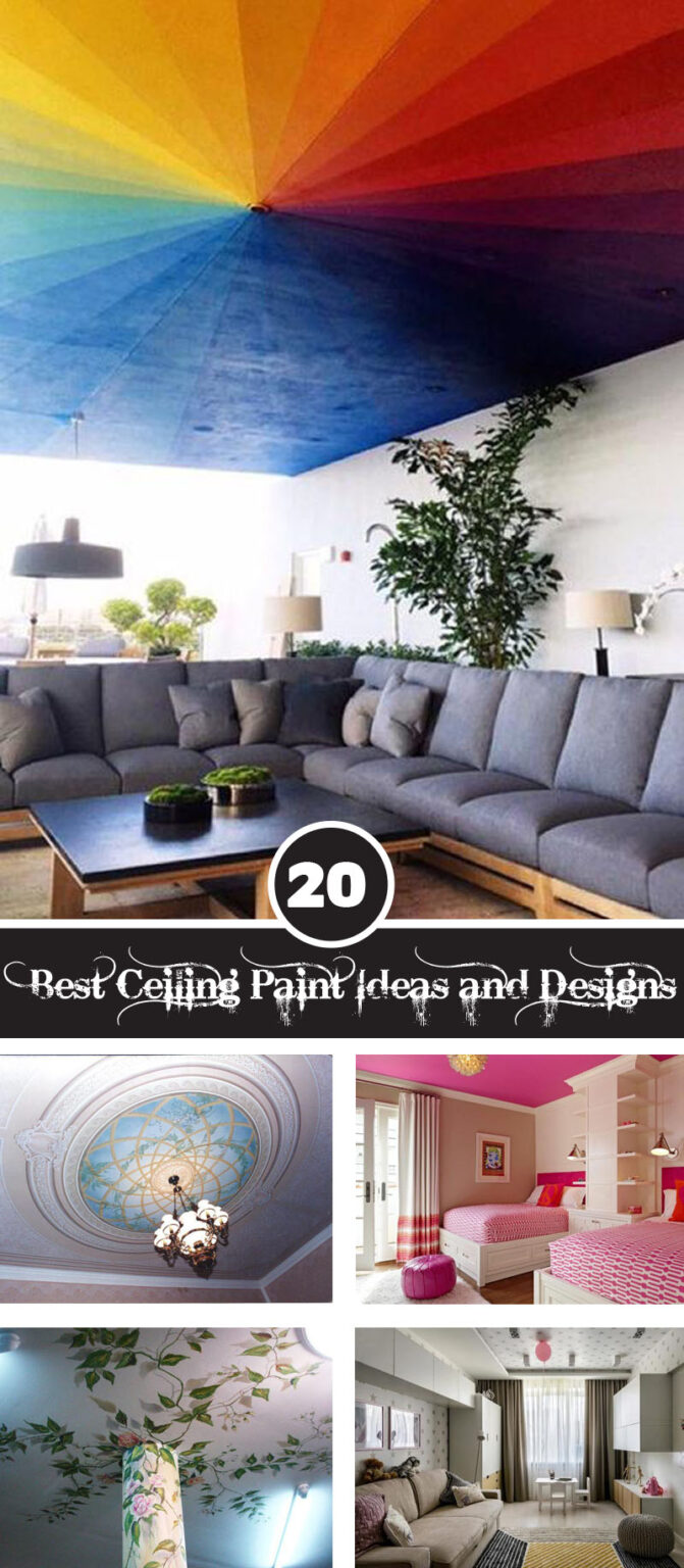 20 Easy Ways To Use Ceiling Paint In Your Home Decor InteriorSherpa