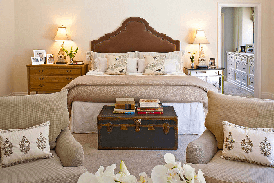 Classic chest in a traditional bedroom