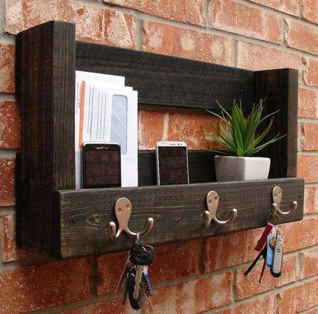 Shelf for keys, gadgets and mail