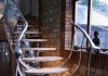 Very stylish railing in the form of spreading mercury