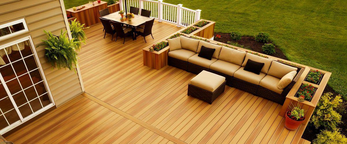 WPC decking - finishing material, which is completely devoid of the disadvantages inherent in natural wood