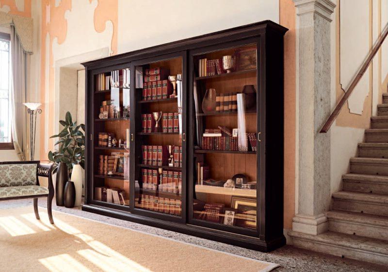 bookcase of a compartment