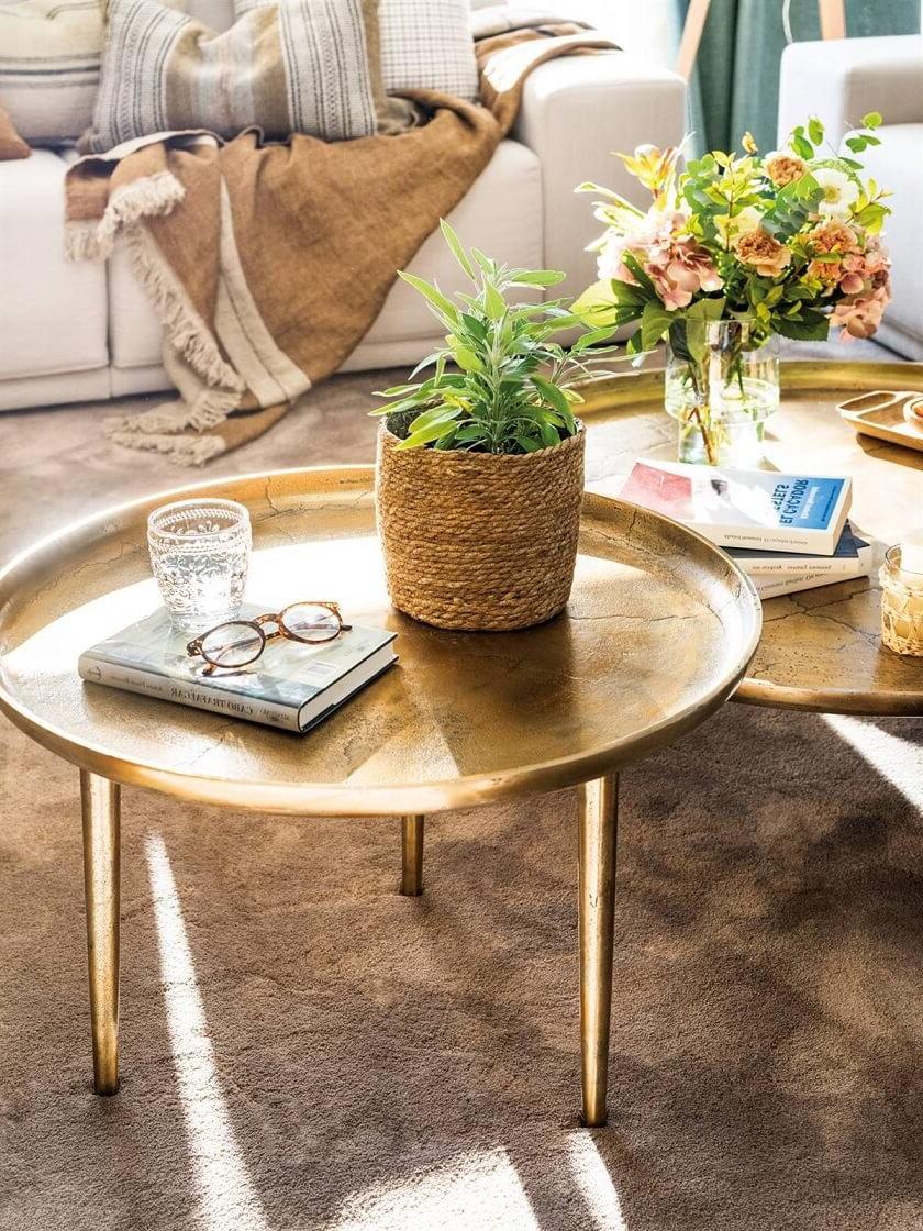 small steel coffee table
