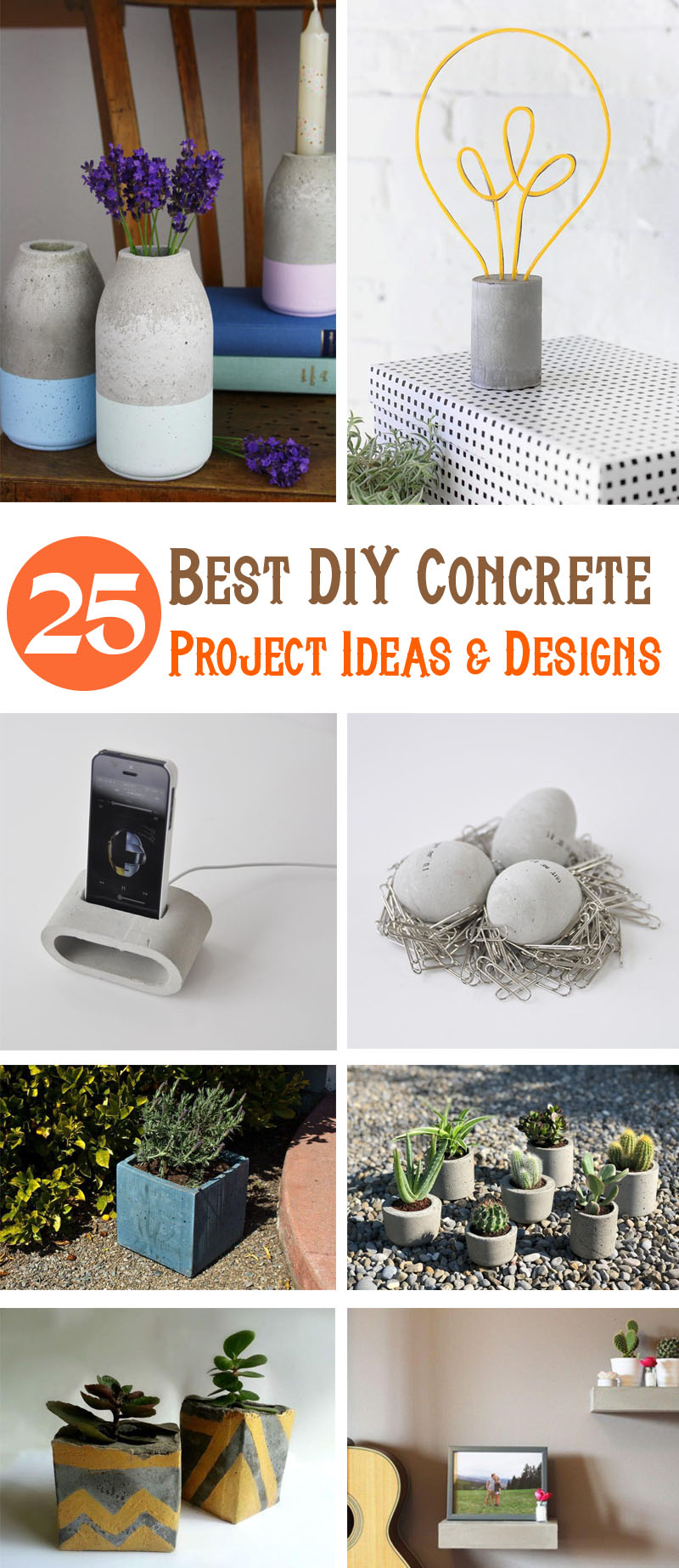 Best DIY concrete Project Ideas