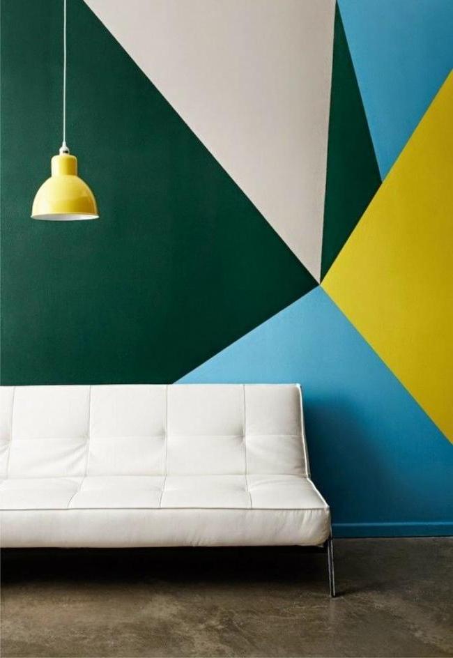 Color geometry on the wall