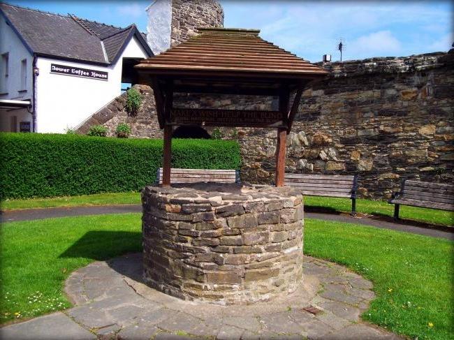 Houses for wells from a stone are especially well combined with other similarly issued buildings on a site