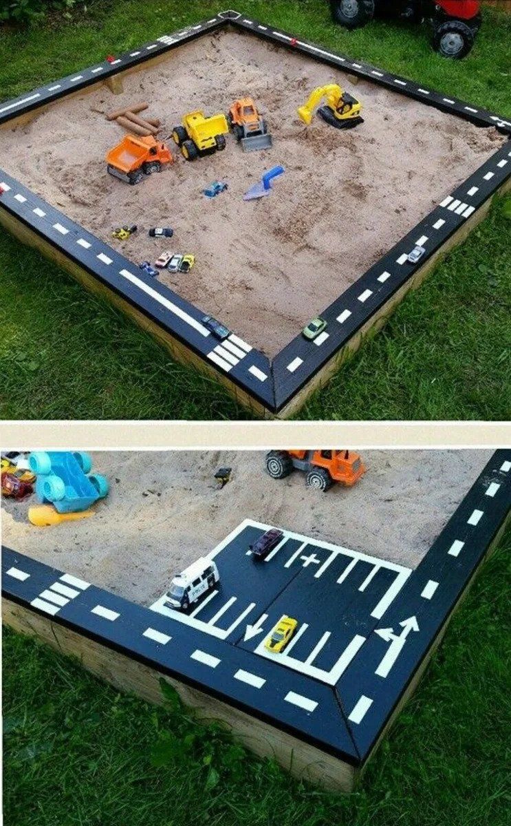 Simple sandbox and racing track