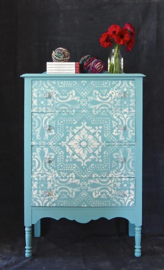 Stencil Furniture Decoration