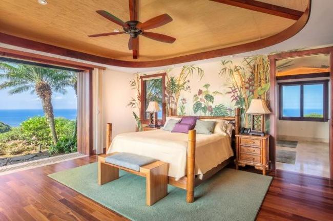 Traditional bedroom with a touch of exotic