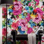 Wall painting gives the room a bright personality