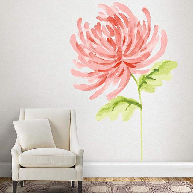 Wall painting in watercolor