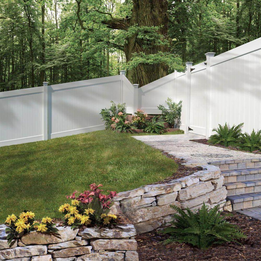 White Vinyl Fencing styles