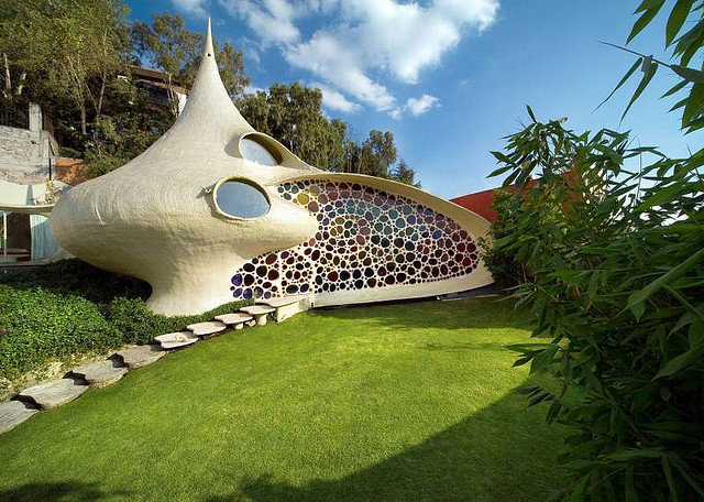 house in a clam shell